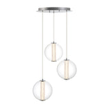 Atomo Multilight Suspension By Eurofase - 3 Lights Chrome