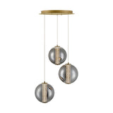 Atomo Multilight Suspension By Eurofase - 3 Lights Gold