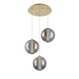 Atomo Multilight Suspension By Eurofase - 3 Lights Gold