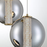 Atomo Multilight Suspension By Eurofase - 3 Lights Gold Closer View