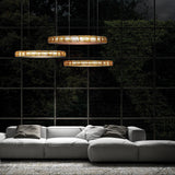Aura Suspension Lamp by Italamp, Size: Small, Color: Krek Amber, | Casa Di Luce Lighting