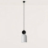 BELL PENDANT LIGHT BY AROMAS DEL CAMPO, METAL: BLACK, MARBLE: BLACK, CERAMIC DOMEC: PALETTE COLURS, , | CASA DI LUCE LIGHTING