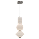 Bijou Geometric LED Pendant By Alora, Finish: Brushed Nickel