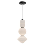 Bijou Geometric LED Pendant By Alora, Finish: Matte Black