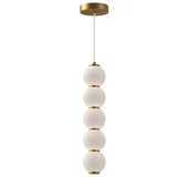 Bijou LED Pendant By Alora, Finish: Aged Gold, Size: Large