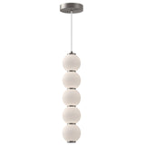 Bijou LED Pendant By Alora, Finish: Brushed Nickel, Size: Large