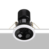 White Black 6 Recessed Downlight by Flexa Lighting
