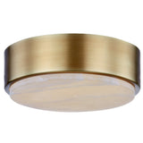 Blanco Flush Mount By Alora, Finish: Vintage Brass