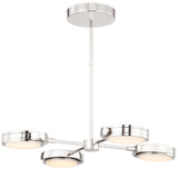 Blanco Chandelier By Alora, Finish: Polished Nickel