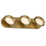 Blanco Vanity Light By Alora, Finish: Vintage Brass