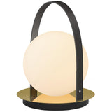 Bola Lantern Table Lamp by Pablo, Finish: Black-Brass, , | Casa Di Luce Lighting