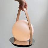 Bola Lantern Table Lamp by Pablo, Finish: Black-Matte Black, Black-Brass, Black-Gunmetal, Tan-Matte Black, Tan-Brass, Tan-Chrome, , | Casa Di Luce Lighting