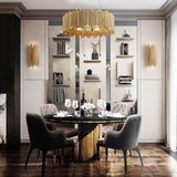 Gold Brubeck Round Chandelier by Delightfull