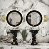 Brushed Brass Brubeck Wall Sconce in Bathroom