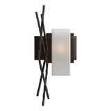 BRINDILLE VERTICAL WALL BY HUBBARDTON FORGE, FINISH: OIL RUBBED BRONZE; POSITION: RIGHT, | CASA DI LUCE LIGHTING