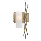 BRINDILLE VERTICAL WALL BY HUBBARDTON FORGE, FINISH: SOFT GOLD; POSITION: LEFT, | CASA DI LUCE LIGHTING