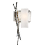 BRINDILLE VERTICAL WALL BY HUBBARDTON FORGE, FINISH: STERLING; POSITION: RIGHT, | CASA DI LUCE LIGHTING