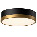 Brisbane Two-Tone Ceiling Light By Alora, Finish: Aged Gold / Matte Black, Size: Medium