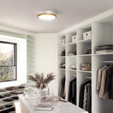 Brisbane Two-Tone Ceiling Light By Alora, Finish: Aged Gold / White, Size: Medium