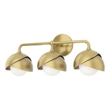 BROOKLYN WALL LIGHT BY HUBBARDTON FORGE, FINISH: MODERN BRASS, ACCENT: MODERN BRASS, OPAL GLASS, | CASA DI LUCE LIGHTING