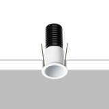White Baba R6 Recessed Optic Downlight by Flexa Lighting