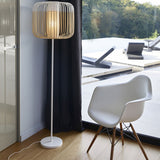 Bamboo Floor Lamp By Forestier, Finish: White, , | Casa Di Luce Lighting