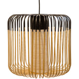 Bamboo Pendant Light By Forestier, Finish: Black, Size: Medium, , | Casa Di Luce Lighting