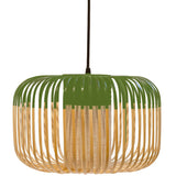 Bamboo Pendant Light By Forestier, Finish: Green, Size: Small, , | Casa Di Luce Lighting