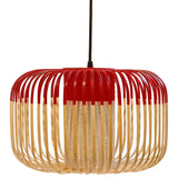 Bamboo Pendant Light By Forestier, Finish: Red, Size: Small, , | Casa Di Luce Lighting