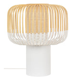 Bamboo Table Lamp By Forestier, Finish: White, Size: Large, , | Casa Di Luce Lighting