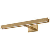 Bau Picture Light By Visual Comfort Model, Size: Medium, Finish: Large: Natural Brass