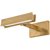 Bau Picture Light By Visual Comfort Model, Size: Small, Finish: Natural Brass