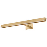 Bau Picture Light By Visual Comfort Model, Size: Medium, Finish: X Large: Natural Brass