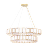 Belmont 2 Tier Chandelier By Eurofase - Gold large