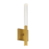 Benicio Vanity Light By Eurofase - One Light Gold Side View