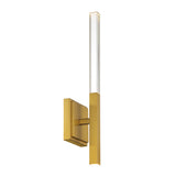 Benicio Vanity Light By Eurofase - One Light Gold Side View