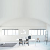 Big Bang L Chandelier by Foscarini, White, in interier 3