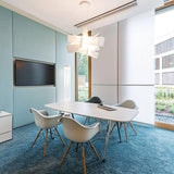 Big Bang L Chandelier by Foscarini, White, in interier 6