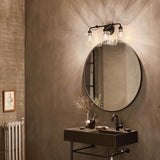 Gunnison Vanity Light - Black w/ 3 Lights Lifestyle Image