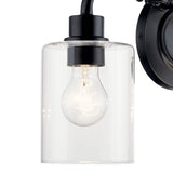 Gunnison Vanity Light - Black Detailed