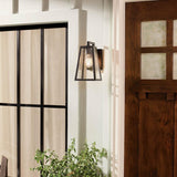 Delison Outdoor Wall Sconce - Black - Lifestyle