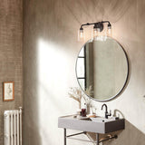 Gunnison Vanity Light - Black w/ 3 Lights Lifestyle Image