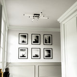 Blade Flush Mount by Kuzco - Black, Above on photo frames
