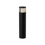 Blaine Outdoor Bollard by Kuzco - Black. Medium in white background