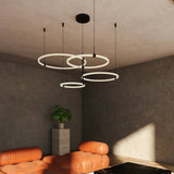Bruni Multi Light Chandelier by Kuzco - Black