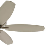 Renew Patio Ceiling Fan - Brushed Nickel Wings