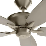 Renew Patio Ceiling Fan - Brushed Nickel Detailed