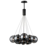 Burst 12 Light Chandelier By ET2 Black1