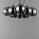Burst 12 Light Chandelier By ET2 Black1 Finish