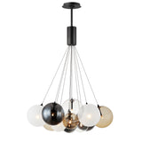 Burst 12 Light Chandelier By ET2 Black2